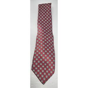 Stefano Ricci Luxury Collection Tie Red Geometric Paisley‎ Silk Made In Italy